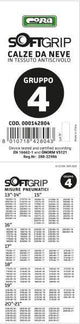 Calcetines de nieve de tela Cora SoftGrip, grupo 6