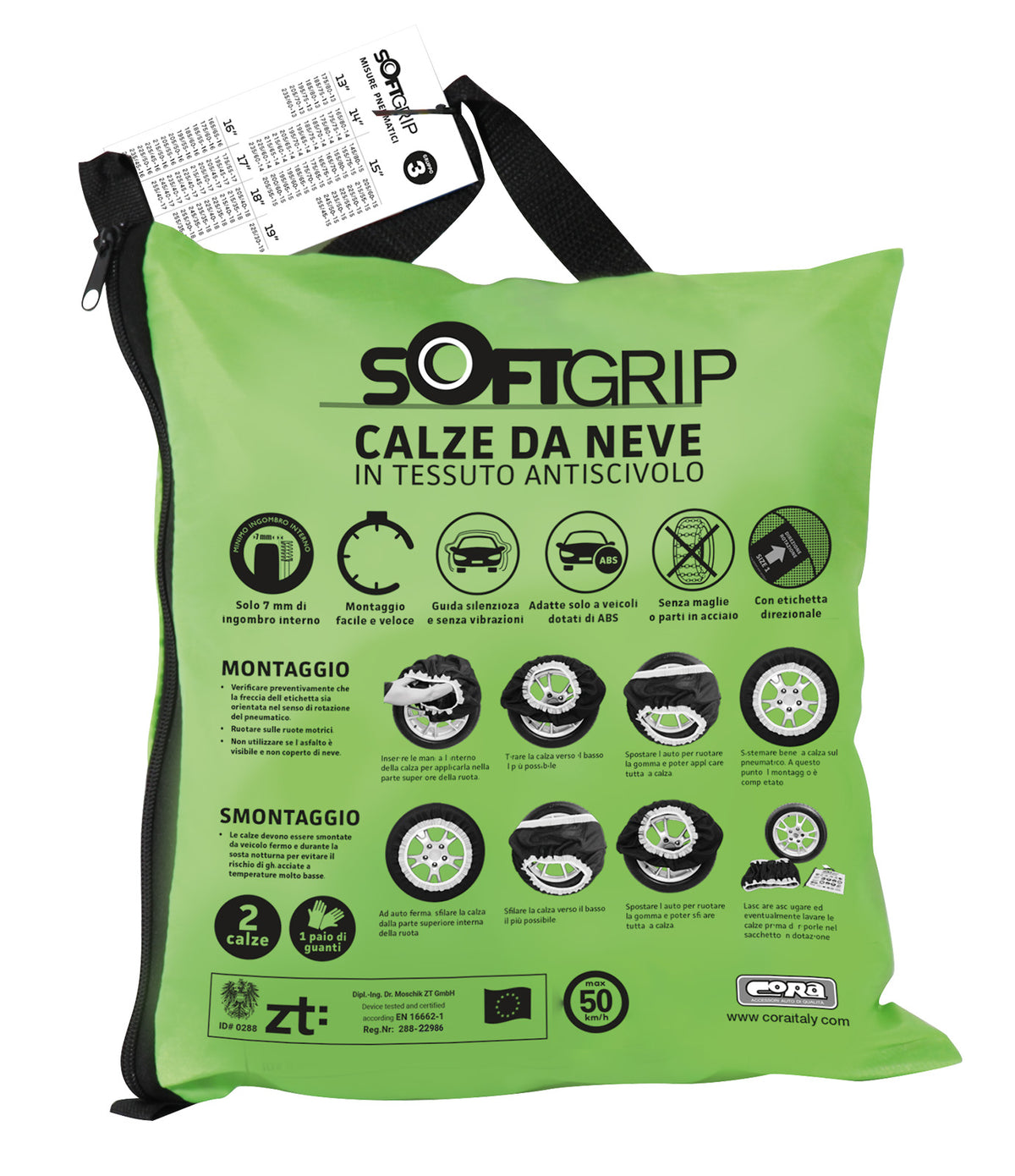 Cora Calze da neve in tessuto SoftGrip gruppo 6