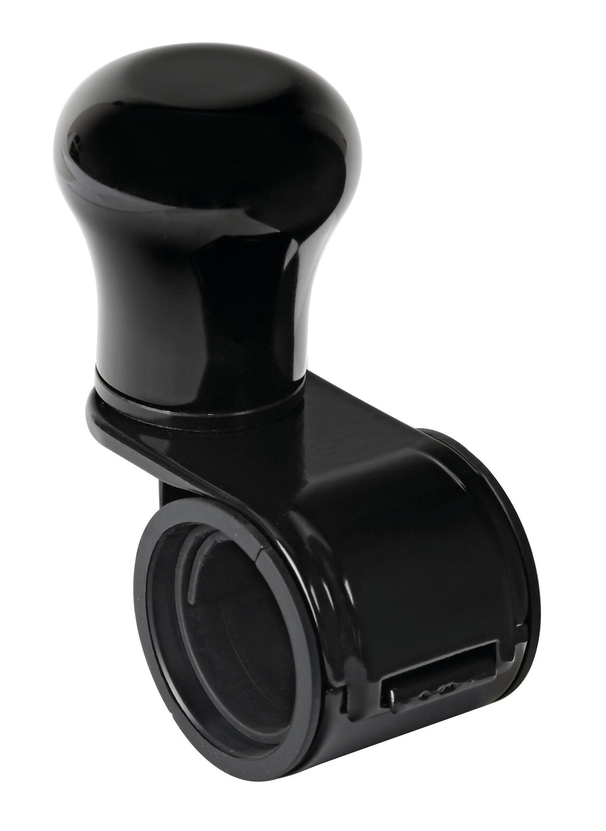 Pilot Revolve, pomello volante in alluminio anodizzato nero, staffa nera