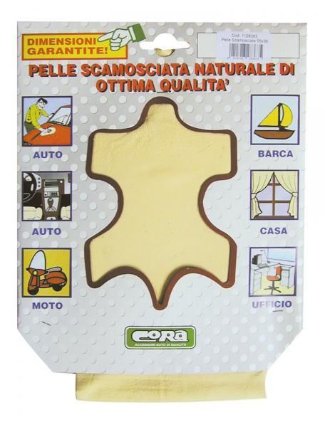 Cora Pelle scamosciata naturale pre-sagomata 55x36 cm