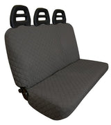 Cora Universal 3-Sitzer Rücksitzbezug für Transporter aus schwarzem Baumwollmischgewebe