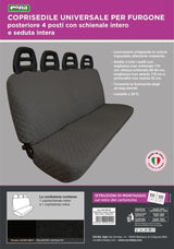 Cora Van Seat Covers Rear 4 Seater Universal Millepunti