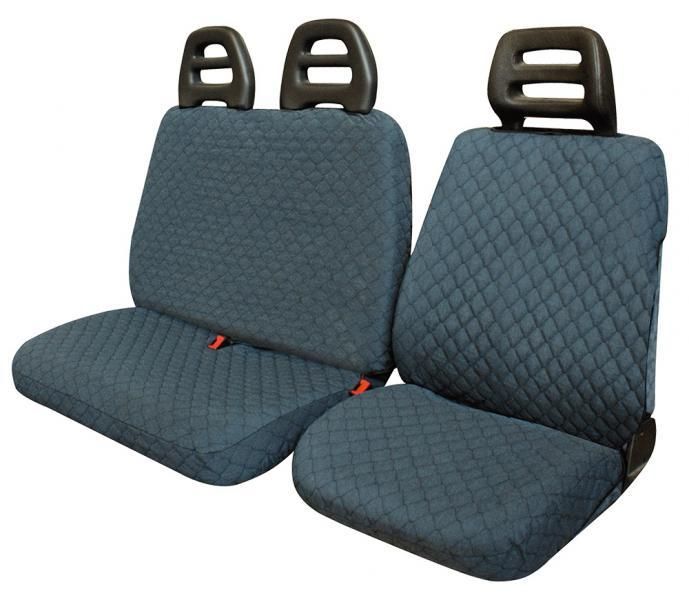 Fundas de asiento para furgoneta Cora, talla SP23, tela de algodón acolchada Air Force