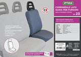 Funda para asiento de furgoneta Cora SP23 del lado del conductor en tela de algodón acolchada Air Force