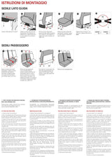 Cora Van Sitzbezüge, Größe SP24, Schwarz, Baumwollmischung