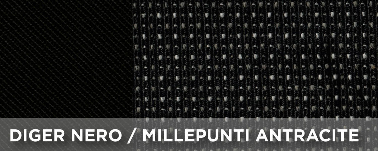 Cora Coprisedile auto lato guida per furgoni SP24/SP25 tessuto misto cotone nero