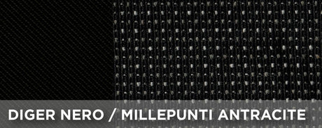 Cora Coprisedile auto lato guida per furgoni SP24/SP25 tessuto misto cotone nero