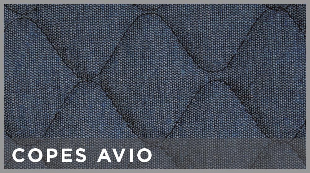 Cora Van Seat Covers, Size SP24, Quilted Cotton Fabric, Air Force Blue