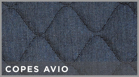 Cora Van Seat Covers, Size SP24, Quilted Cotton Fabric, Air Force Blue