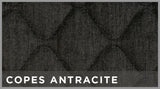 Cora Van Seat Covers, Size SP24, Anthracite Quilted Cotton Fabric