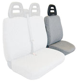 Cora Driver's seat cover for SP24/SP25 vans, grey quilted cotton fabric