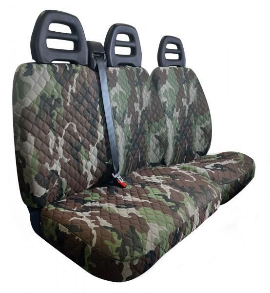 Cora Van Seat Covers Size SP24 Camouflage Quilted Polyester Fabric
