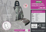 Cora Fahrersitzbezug für SP24/SP25 Transporter, gestepptes Polyester, Tarnmuster