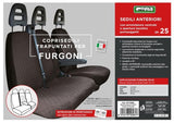 Cora Coprisedili per furgoni tg. SP25 tessuto cotone trapuntato antracite