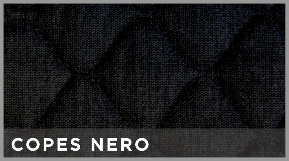 Cora Van Sitzbezüge Größe SP25 Schwarz Gesteppter Baumwollstoff