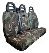 Cora Van Seat Covers Size SP25 Camouflage Quilted Polyester Fabric
