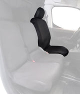 Cora SP27 Driver's Side Van Seat Cover in Black Polyester Fabric