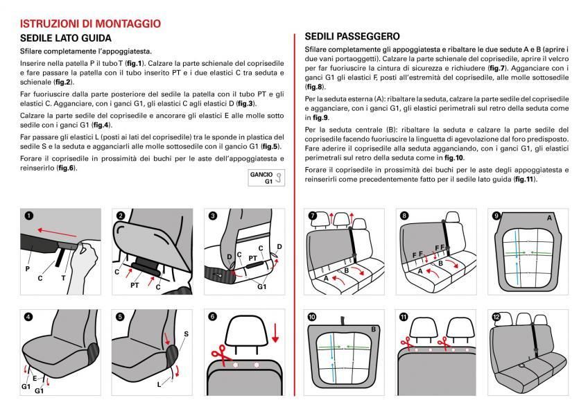 Cora Van Seat Covers, Size SP28, Split Seat, Black Polyester Fabric
