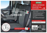 Cora Coprisedili per furgoni tg. SP31 tess. misto cotone nero