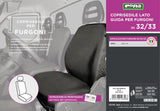Funda de asiento de conductor Cora para furgonetas SP32/SP33, poliéster negro