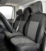 Fundas de asiento para furgoneta Cora Sp34 con asiento de banco S/Int. Negro total