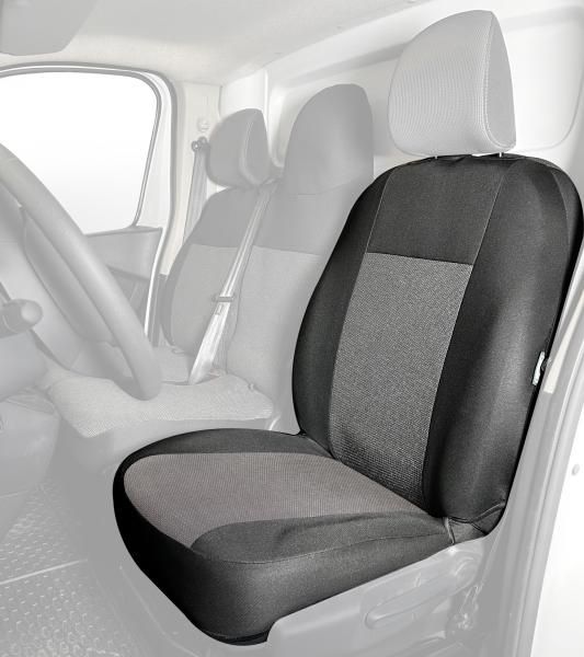 Cora SP34 Black Polyester Driver's Seat Cover for Vans