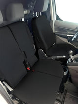 Fundas para asientos de furgoneta Cora Manufacturing, tamaño SP36, asiento dividido, abatibles, tela de poliéster negra