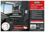 Cora Coprisedili per camion tg. SP70 tess. cotone trapuntato antracite
