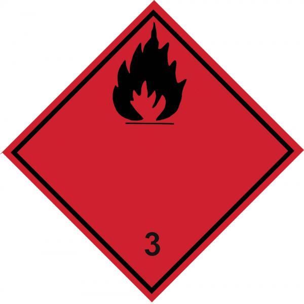 Cora Adhesive label for flammable substances, class 3
