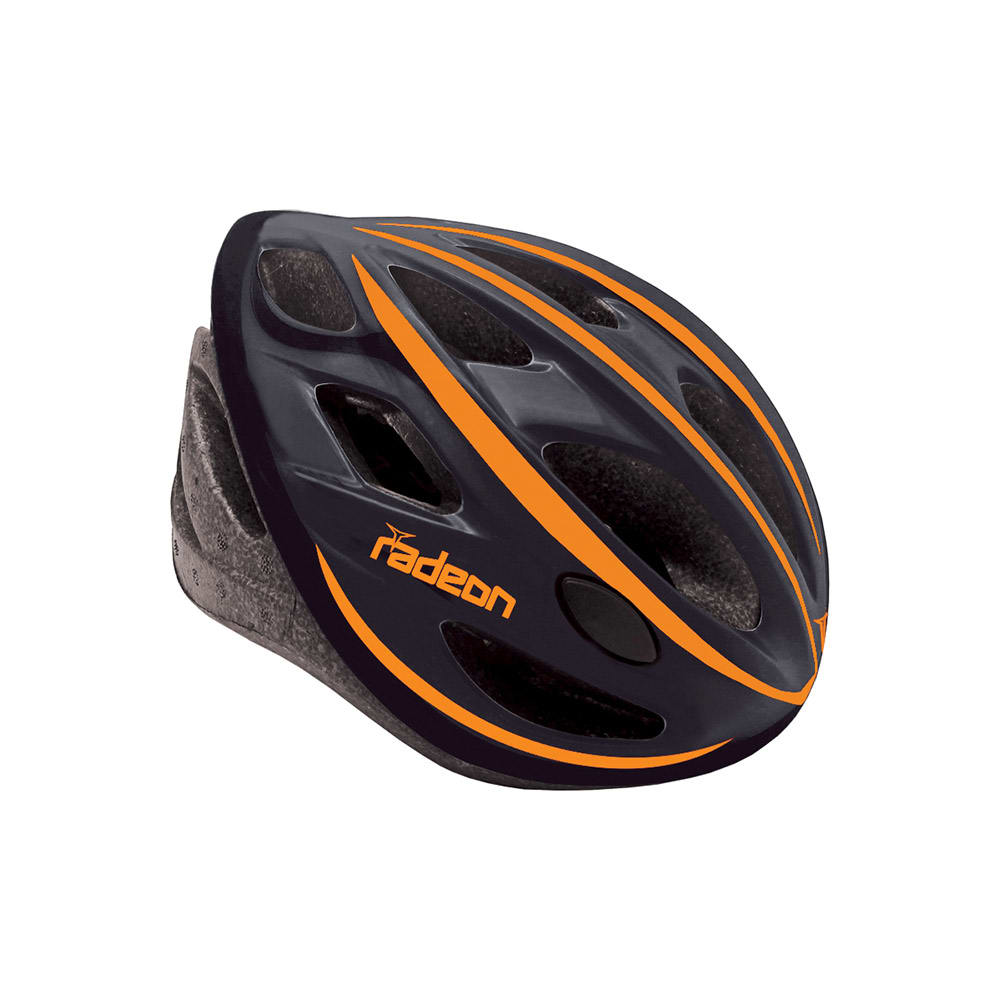 Mvtek Casco Bicicletta RADEON Nero-Arancione L