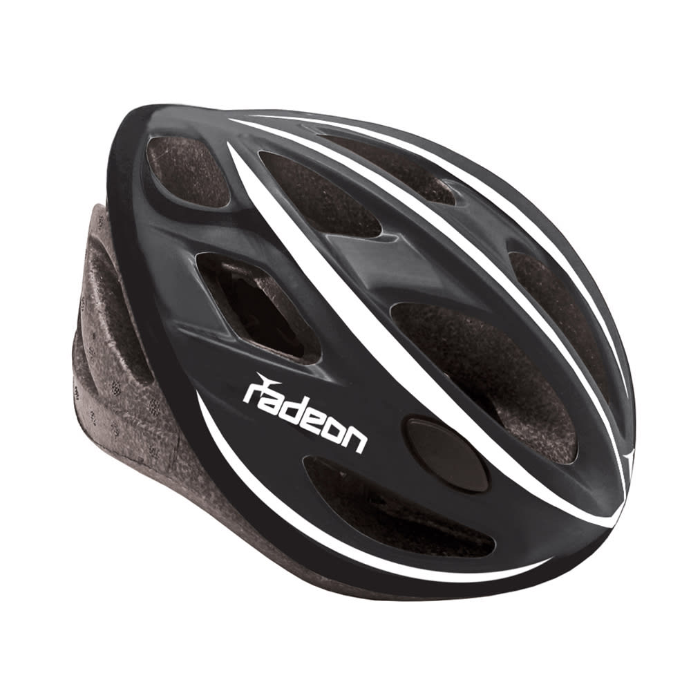 Mvtek Casco Bicicletta RADEON Nero-Bianco L