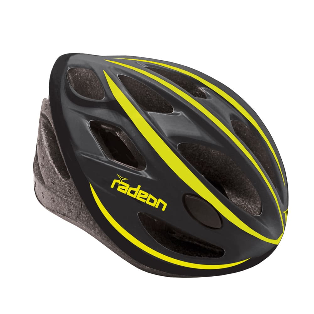 Mvtek Casco Bicicletta RADEON Nero-Giallo L