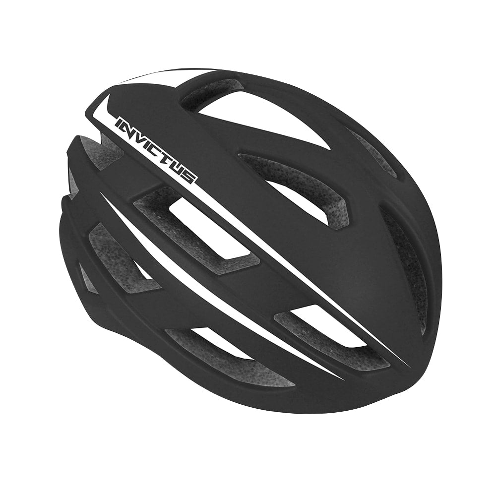 Mvtek Casco Bicicletta INVICTUS Nero-Bianco L