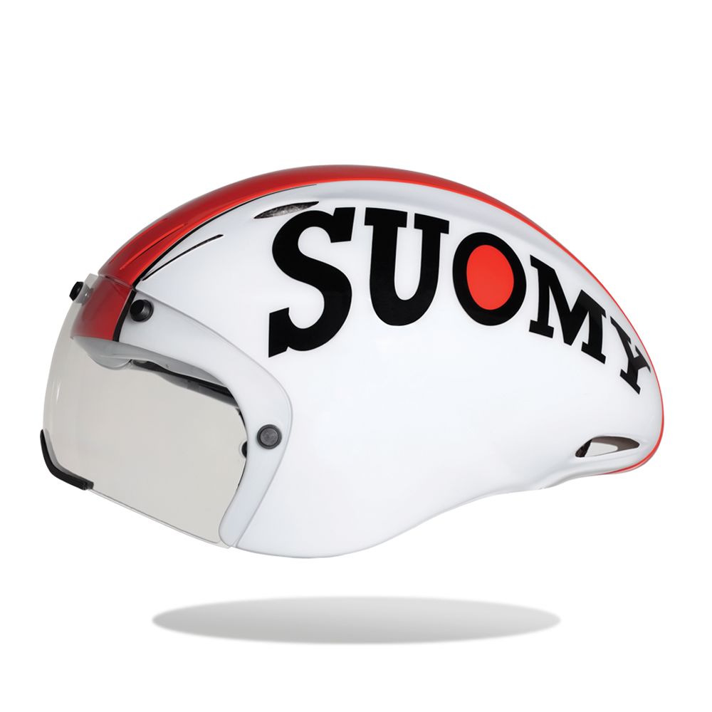 Suomy Casco Bicicletta GT-RS CRONO Bianco/Rosso Tg Unica 54-61cm