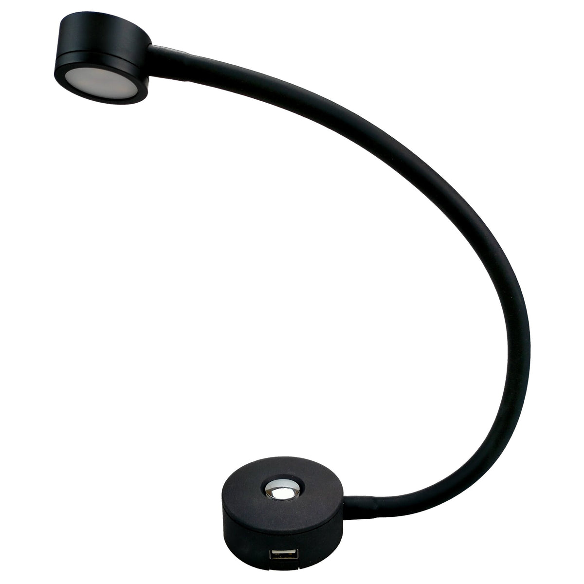 Lampada da lettura a LED Flexi dimmerabile 12V 2W con USB-A 2,1A