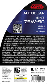 Lampa Autogear Sint 75W-90, olio cambio manuale - 1 L 00416