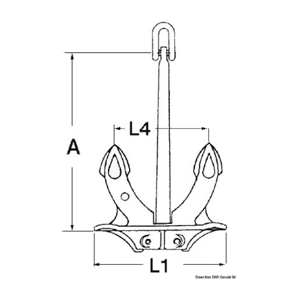 Osculati Hall Anchor Original 01.103.18