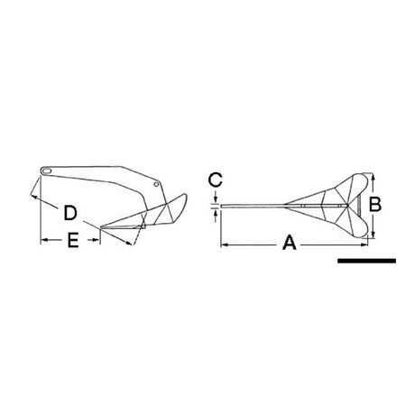 Lewmar Ancora Delta in acciaio zincato