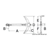 Osculati Admiralitätsanker von 5 bis 35 kg 01.114.05
