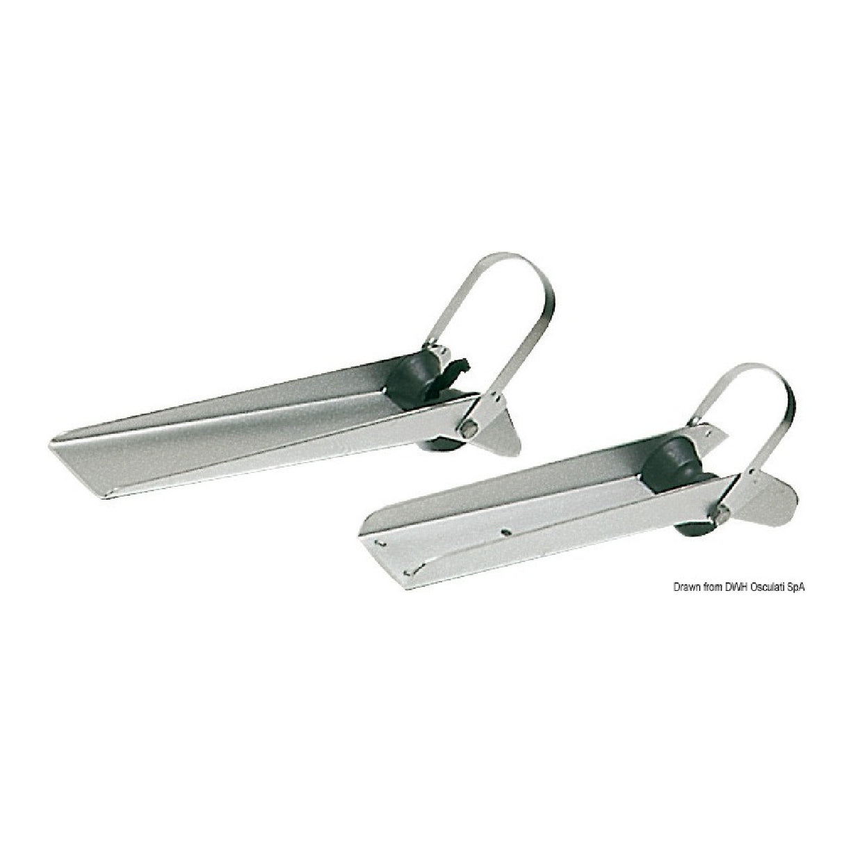 Osculati Bugrolle aus satiniertem Edelstahl für Dolphin Striker 01.119.92