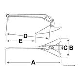 Lewmar Ancora C.Q.R. originale per imbarcazioni da 9 a 70 kg