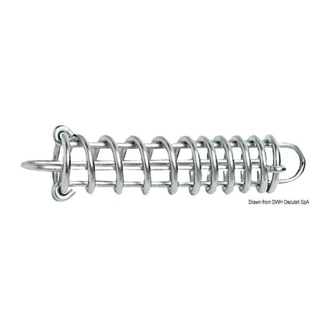 Osculati Festmacherfeder aus poliertem Stahl mit variabler Steigung 01.201.02