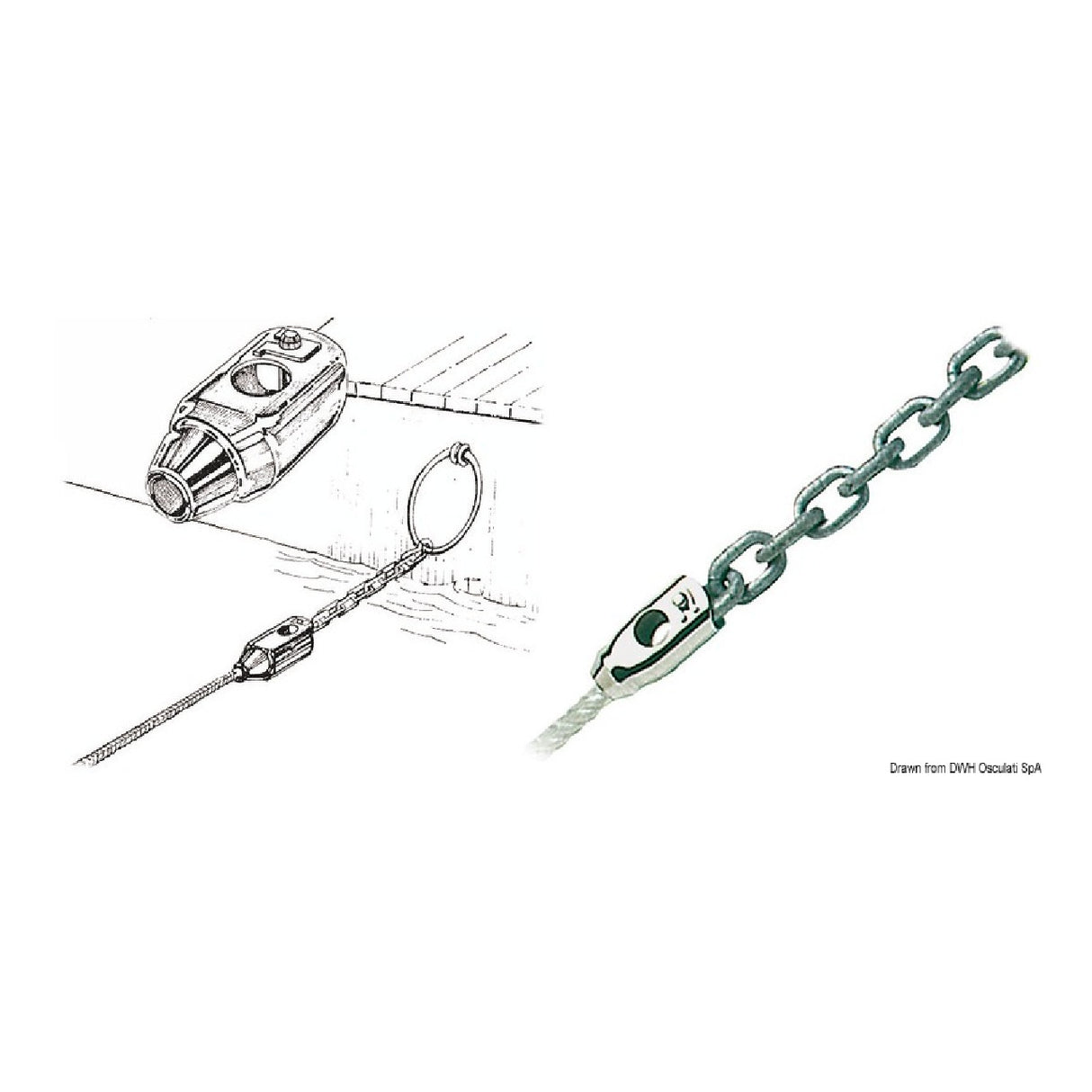 Osculati Rope-Chain Adapter for Boat Anchors 01.230.01