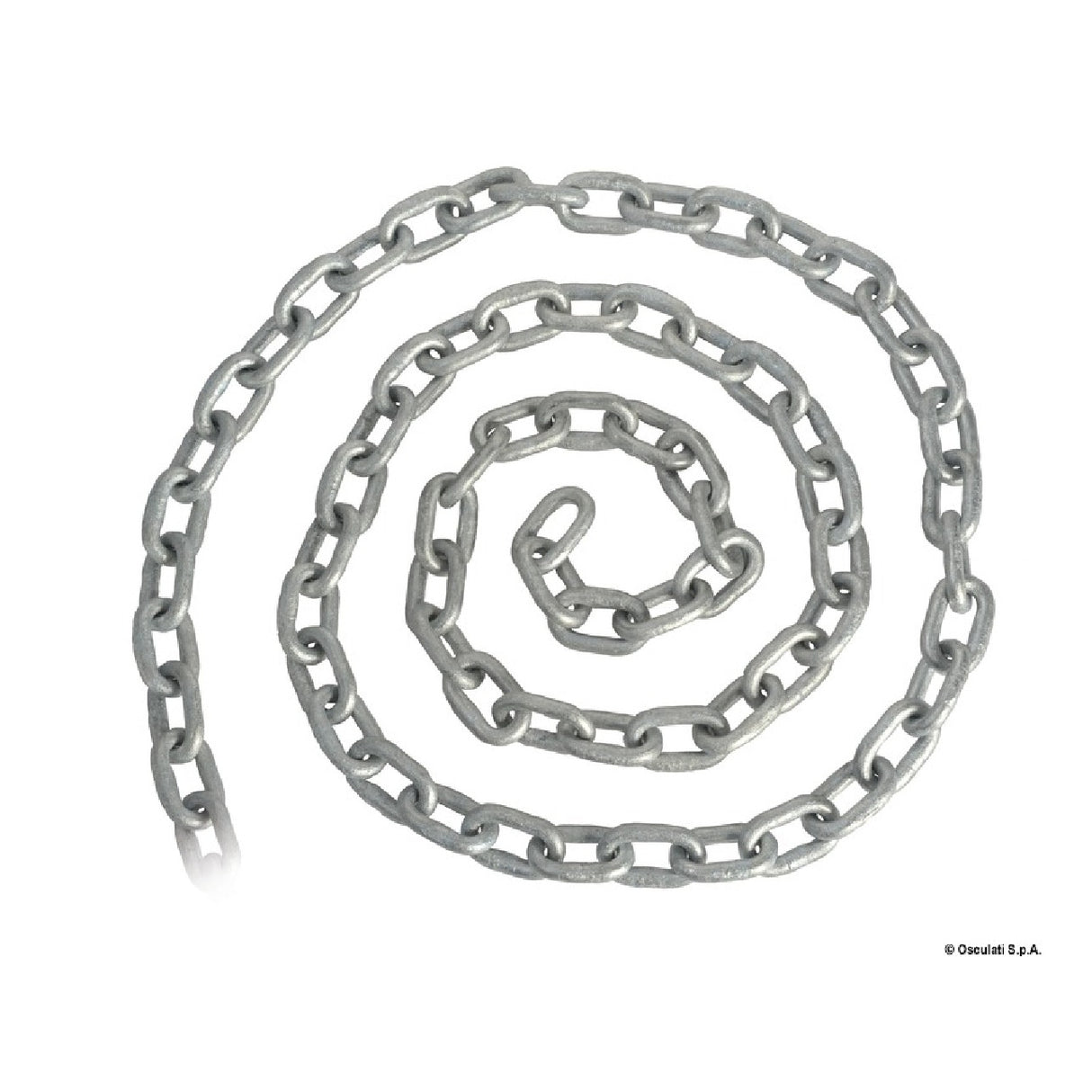 Osculati Hot-dip galvanized Genoese link chain 01.372.06-050