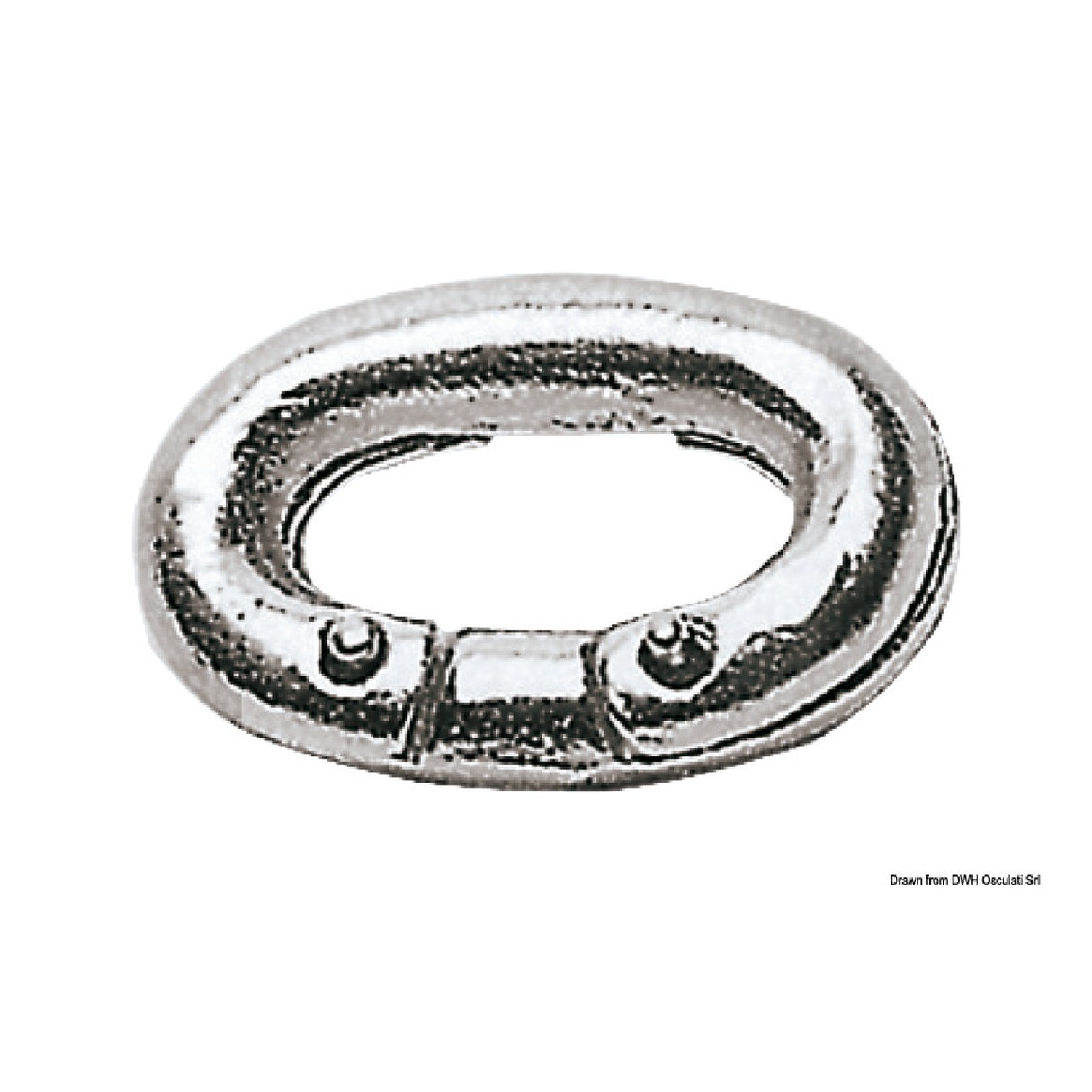 Osculati Stainless Steel Link for Chain Connections on Boats 01.671.06