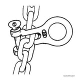 Osculati KONG Chain gripper U-bolt connector in stainless steel 01.743.01