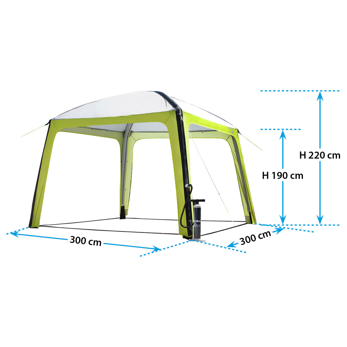 Gazebo Outdoor Gonfiabile Brunner Aquamar AIRtech 300 x 220 cm