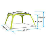 Brunner Gazebo Medusa II 4X4 Grigio-Verde 0102030N.C70