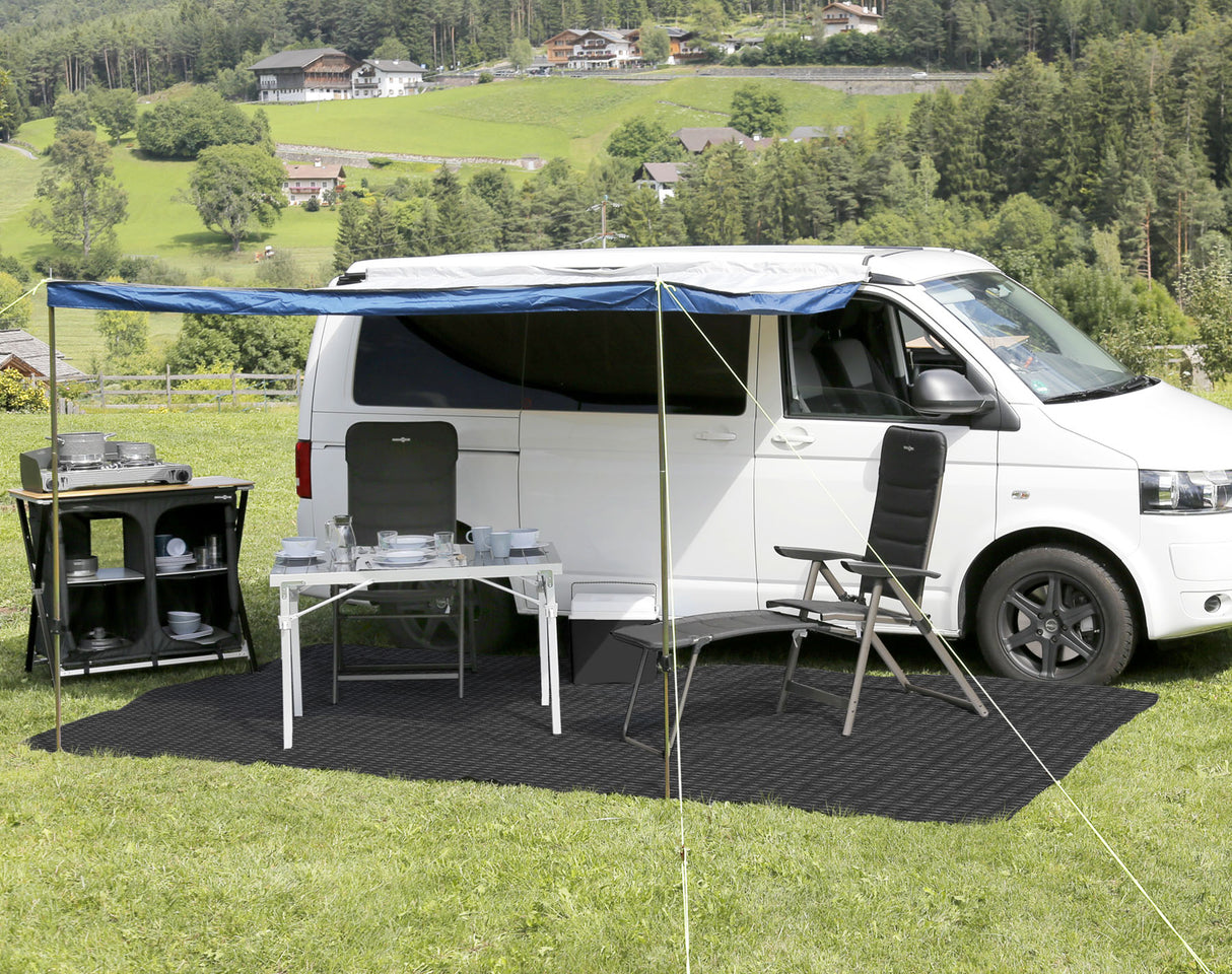 Brunner Stuoia campeggio camper e caravan Balmat 250x300 cm Nero-Grigio 0102044N.C20