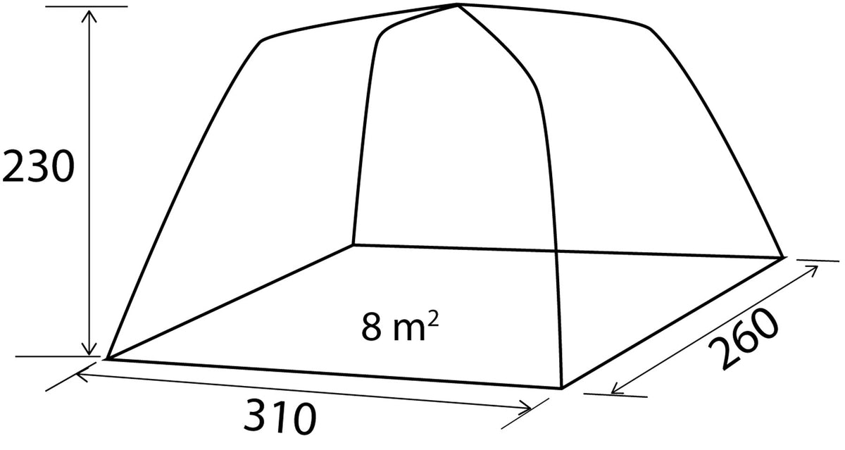 Veranda Gonfiabile Brunner Trouper 2.0 AIRtech per Minibus e Van 310 x 260 cm